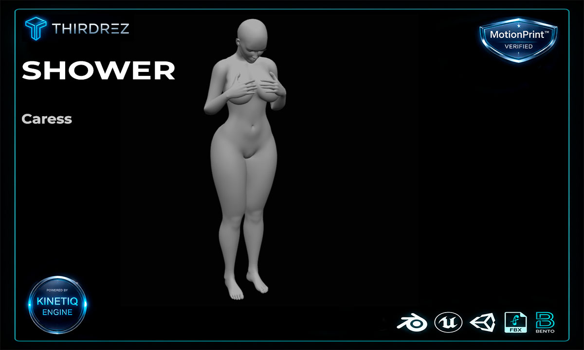 Solo Female Shower Pack - 9 Original Bento Animations - Image 1