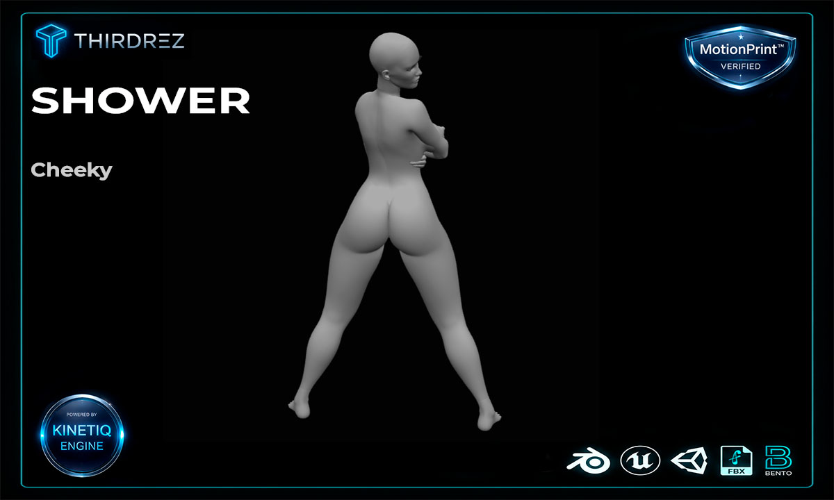 Solo Female Shower Pack - 9 Original Bento Animations - Image 2