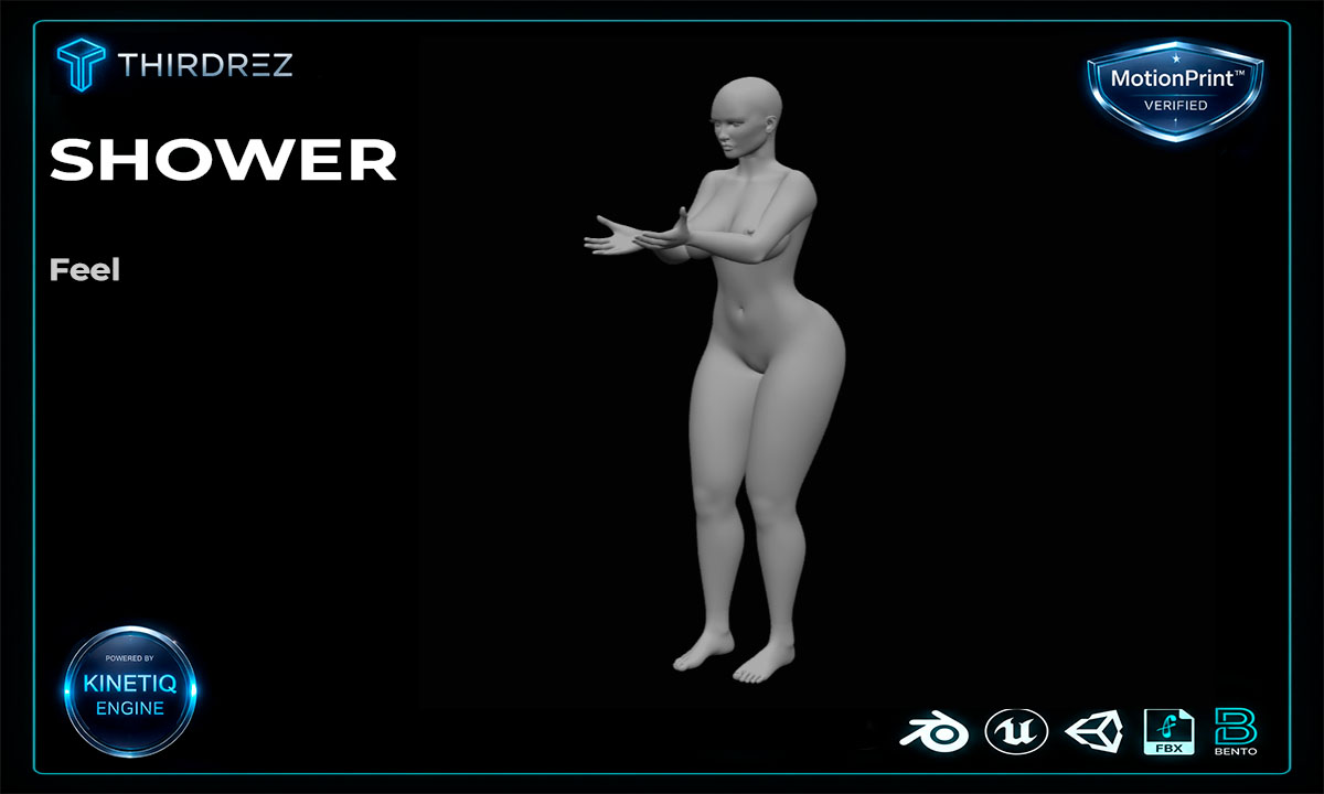 Solo Female Shower Pack - 9 Original Bento Animations - Image 3