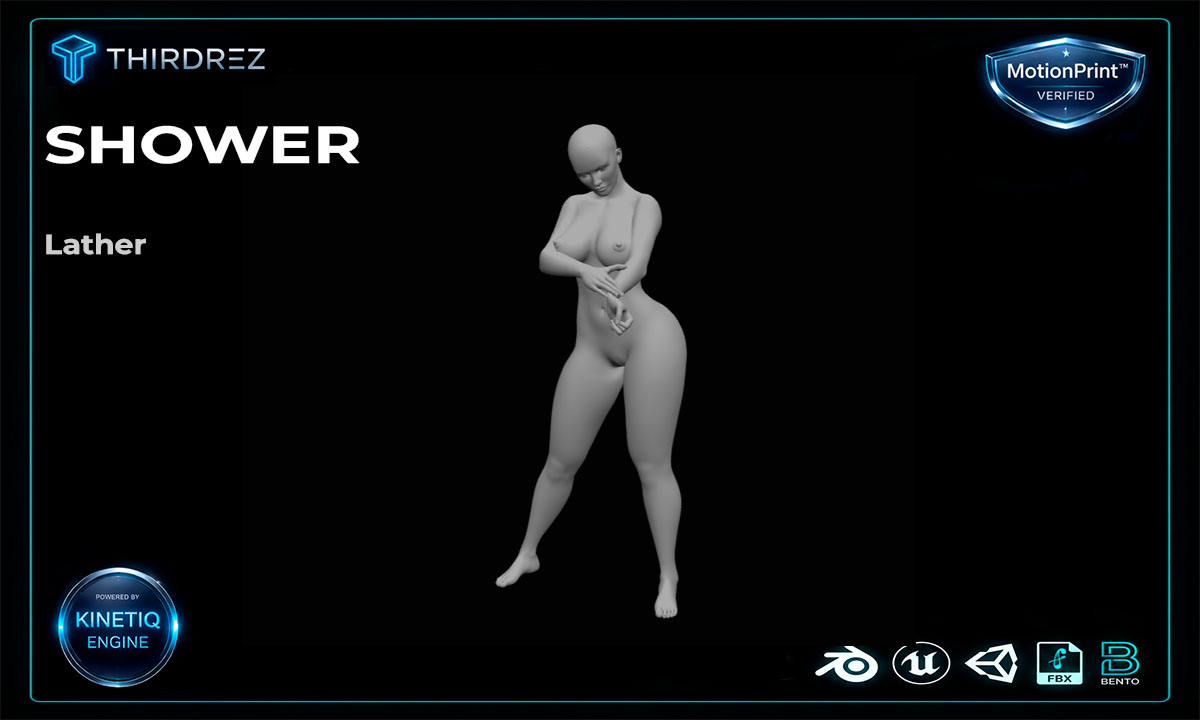 Solo Female Shower Pack - 9 Original Bento Animations - Image 5