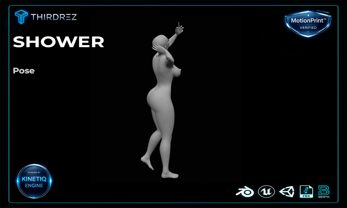Solo Female Shower Pack - 9 Original Bento Animations - Image 6