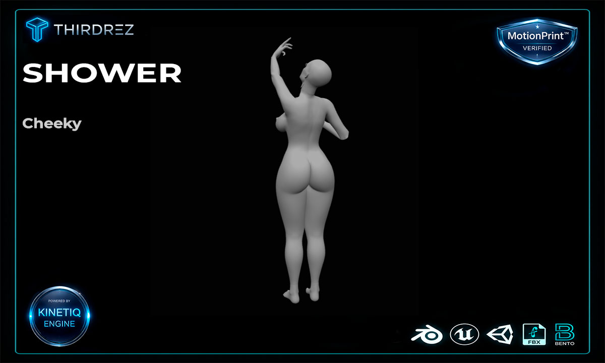 Solo Female Shower Pack - 9 Original Bento Animations - Image 8