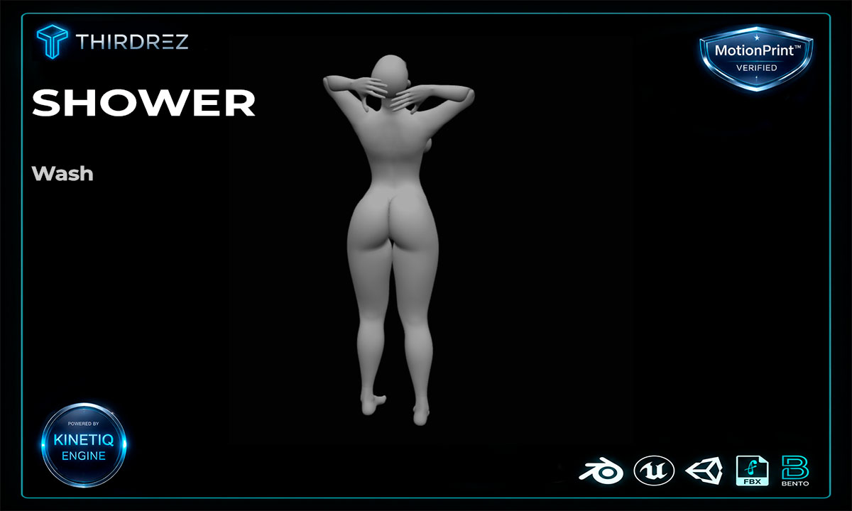 Solo Female Shower Pack - 9 Original Bento Animations - Image 9